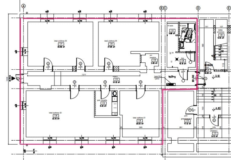 Lokal do adaptacji o powierzchni 160 m2 w przyziemiu budynku hostelowego w Katowicach