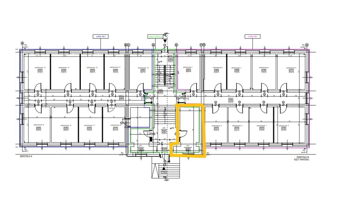 Lokal do adaptacji 20 m2 z własną KW na parterze budynku po rewitalizacji