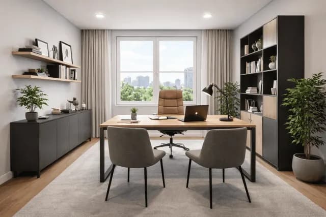 Sekcja 212 m2 - 10 optymalnych pokoi biurowych z własnym węzłem socjalnym